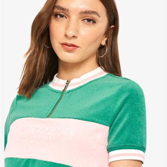 Juicy Couture Tops - Juicy Tennis Microterry Pullover - Green